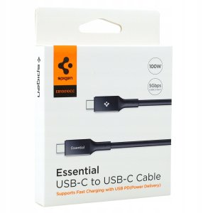 Kabel USB Spigen USB-C - USB-C Czarny (ACA09459) 6