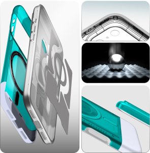 Spigen Classic C1 MagSafe, bondi blue - iPhone 17 Pro Max 11