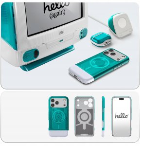 Spigen Classic C1 MagSafe, bondi blue - iPhone 17 Pro Max 8