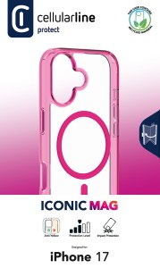 Cellularline Iconic MAG MagSafe Case iPhone 17 Pink 2