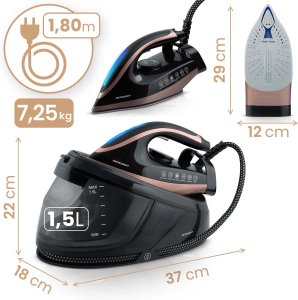 Stacja parowa żelazko generator pary 3000W Berdsen BD-334 ceramiczna powłoka 5