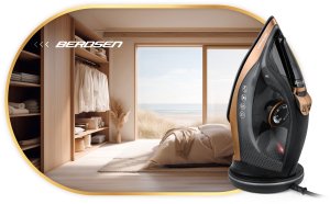 Żelazko bezprzewodowe parowe 2600W Berdsen BD-333 ceramiczna powłoka 11