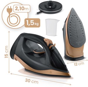 Żelazko bezprzewodowe parowe 2600W Berdsen BD-333 ceramiczna powłoka 6