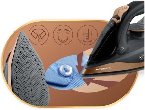 Żelazko bezprzewodowe parowe 2600W Berdsen BD-333 ceramiczna powłoka 10