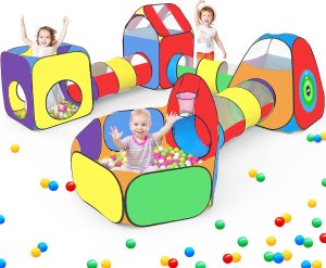 NAMIOT Z TUNELAMI DLA DZIECI SUCHY BASEN DOMEK KOSZYKÓWKA ZESTAW XXL 7w1 3