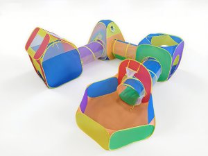 NAMIOT Z TUNELAMI DLA DZIECI SUCHY BASEN DOMEK KOSZYKÓWKA ZESTAW XXL 7w1 10