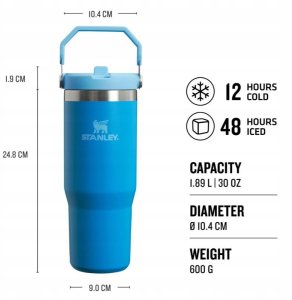 Stanley The IceFlow Flip Straw 2.0 Tumbler, 890 m Rose 10