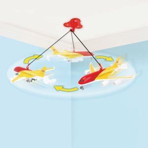Impulse Sky flyer gul/rød 18 cm, batteridrevet, flyver under loftet 4