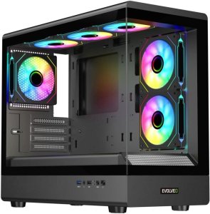 Obudowa Evolveo Ursus ARGB czarna (URSUS-BK-6) 2