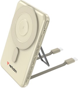 Verbatim, powerbank z bezprzewodowym �adowaniem, 5V, �adowanie telefonu, 32253, 5 000mAh, Mocowanie magnetyczne, z�ota 6