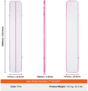 MATA GIMNASTYCZNA DMUCHANA ŚCIEŻKA AKROBATYCZNA MATERAC ĆWICZEŃ 6 M 2