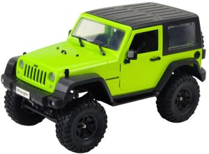 Auto Terenowe Zdalnie Sterowane RC Jeep Wrangler Rock Crawler Zielony 1:14 Double E 2