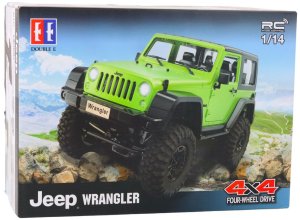 Auto Terenowe Zdalnie Sterowane RC Jeep Wrangler Rock Crawler Zielony 1:14 Double E 6
