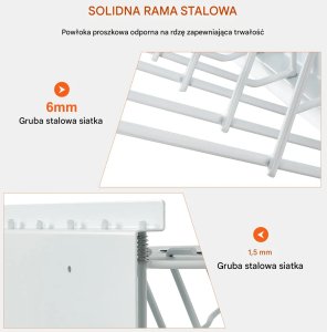 Półka na Dokumenty Ścienna Wieszak A0-A1 12 Uchwytów Obrotowych 8