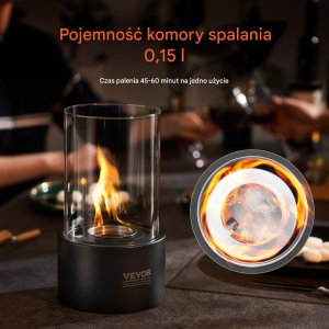 Stołowy kominek dekoracyjny 15 cm 3