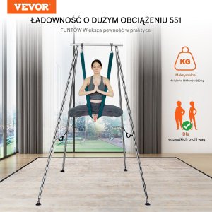 Stojak z Hamakiem Aerial Yoga Zielony 7
