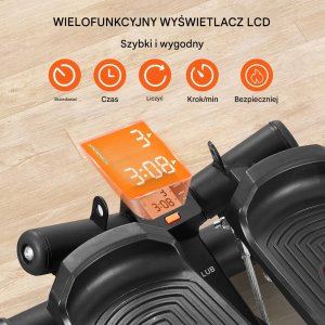 Step Stepper do Ćwiczeń Twist z Gumami Oporowymi Domowy Trening LCD 11