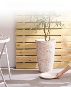 Donice ogrodowe 2szt 53cm wysokie stożkowe do wewnątrz i ogrodu 3