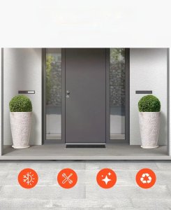 Donice ogrodowe 2szt 53cm wysokie stożkowe do wewnątrz i ogrodu 4