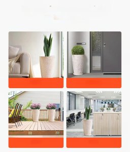 Donice ogrodowe 2szt 53cm wysokie stożkowe do wewnątrz i ogrodu 5