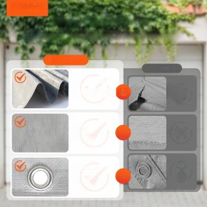 Vevor Wymienna Wiata do Garażu Szara 7