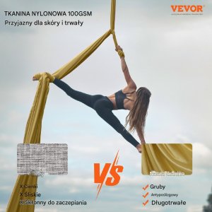 Zestaw Hamak do Aerial Yoga Złoty 7