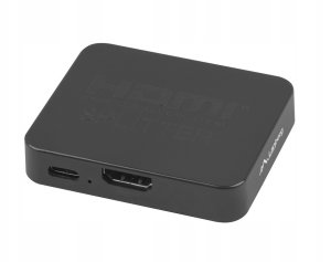 Splitter Video Lanberg HDMI->2X HDMI 4K + port USB-C czarny 4