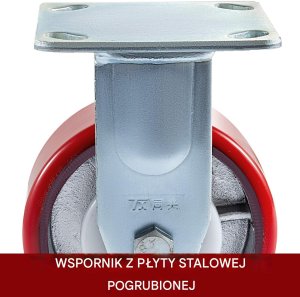 Kółka Transportowe Rolki do Przesuwania Mebli z Hamulcem 15 x 5 cm Zestaw 4 11