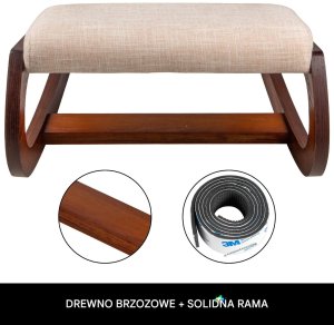 Klęcznik klękosiad krzesło biurowe ergonomiczne fotel biurowy ciemny brąz 3