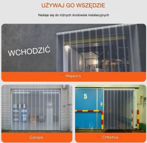 KURTYNA PCV PASY FOLIA PASKOWA PRĄŻKOWANA 3048x30,5 cm 11