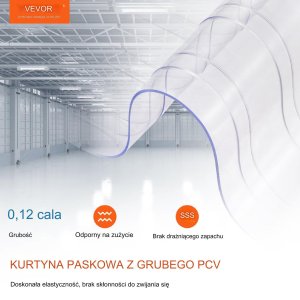 KURTYNA PCV PASY FOLIA PASKOWA PRĄŻKOWANA 3048x30,5 cm 13