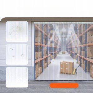 KURTYNA PCV PASY FOLIA PASKOWA PRĄŻKOWANA 3048x30,5 cm 3