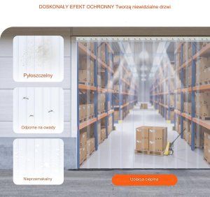 KURTYNA PCV PASY FOLIA PASKOWA PRĄŻKOWANA 3048x30,5 cm 8