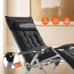 Leżak Wypoczynkowy Czarny 5