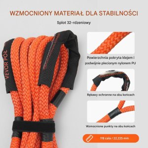 Vevor Lina holownicza kinetyczna 13 T 22 mm 6 m 2