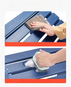 Podnóżek Adirondack Taboret Ogrodowy Składany HDPE 47,5x48x35 cm Zestaw 2 6