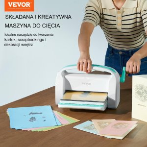 Vevor Dziurkacz Ozdobny do Papieru Maszyna do Wycinania i Tłoczenia 226 mm 13