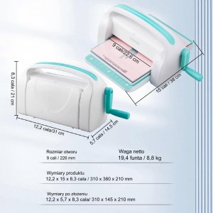 Vevor Dziurkacz Ozdobny do Papieru Maszyna do Wycinania i Tłoczenia 226 mm 7