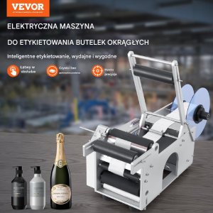 Vevor Etykieciarka do butelek słoików 20-50 szt./min 7