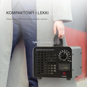 Generator ozonu 36000mg/h z timerem 120min usuwanie zapachów do domu 5