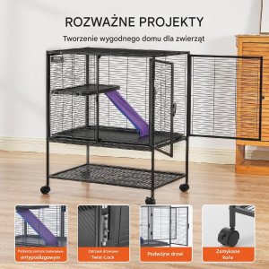 Vevor Metalowa Klatka dla Małych Zwierząt 92 cm 6