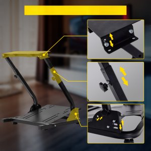 Stojak na kierownicę wyścigową Kokpit Wyścigowy Stelaż gamingowy 9