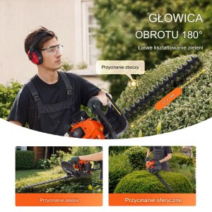 Podkaszarka do żywopłotu nożyce piła spalinowa 2