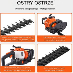 Podkaszarka do żywopłotu nożyce piła spalinowa 3
