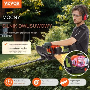 Podkaszarka do żywopłotu nożyce piła spalinowa 6