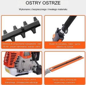 Podkaszarka do żywopłotu nożyce piła spalinowa 5 w 1 8