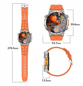 SMARTWATCH ZEGAREK MĘSKI GPS CIŚNIENIE CHAT GPT POLSKIE MENU ROZMOWY WATCH 15