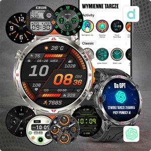 SMARTWATCH ZEGAREK MĘSKI GPS CIŚNIENIE CHAT GPT POLSKIE MENU ROZMOWY WATCH 10
