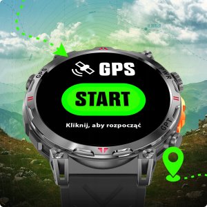 SMARTWATCH MĘSKI ZEGAREK CHAT GPT GPS ROZMOWY SPORT 650mAh 2 paski MENU POL 11