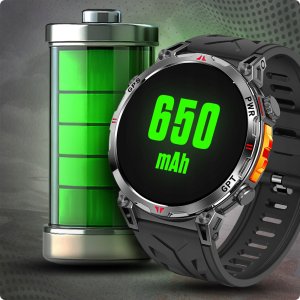SMARTWATCH MĘSKI ZEGAREK CHAT GPT GPS ROZMOWY SPORT 650mAh 2 paski MENU POL 12
